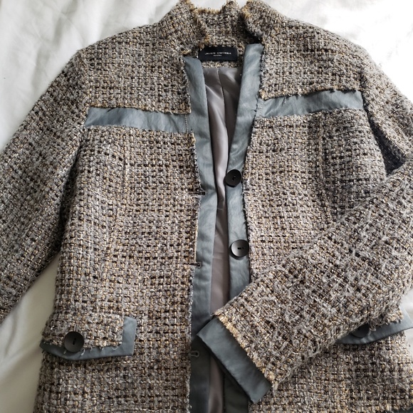 Javier Simorra Barcelona Gray Tweed Blazer - Picture 2 of 8